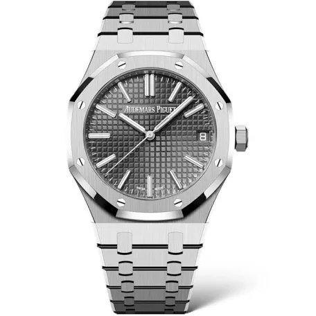 Audemars Piguet ROYAL OAK Silver bracelet Audemars Pigue premium 1:1 craftmanship super master edition Audemars Piguet ROYAL OAK Silver bracelet - Image 3