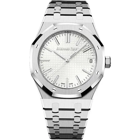 Audemars Piguet ROYAL OAK Silver bracelet Audemars Pigue premium 1:1 craftmanship super master edition Audemars Piguet ROYAL OAK Silver bracelet - Image 4
