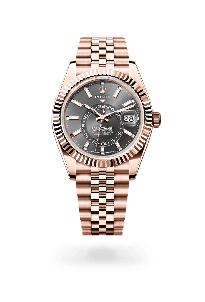 Rolex Sky Dweller 42mm rosegold Bracelet Sky Dweller premium 1:1 craftmanship super master edition Rolex Sky Dweller 42mm rosegold Bracelet - Image 6