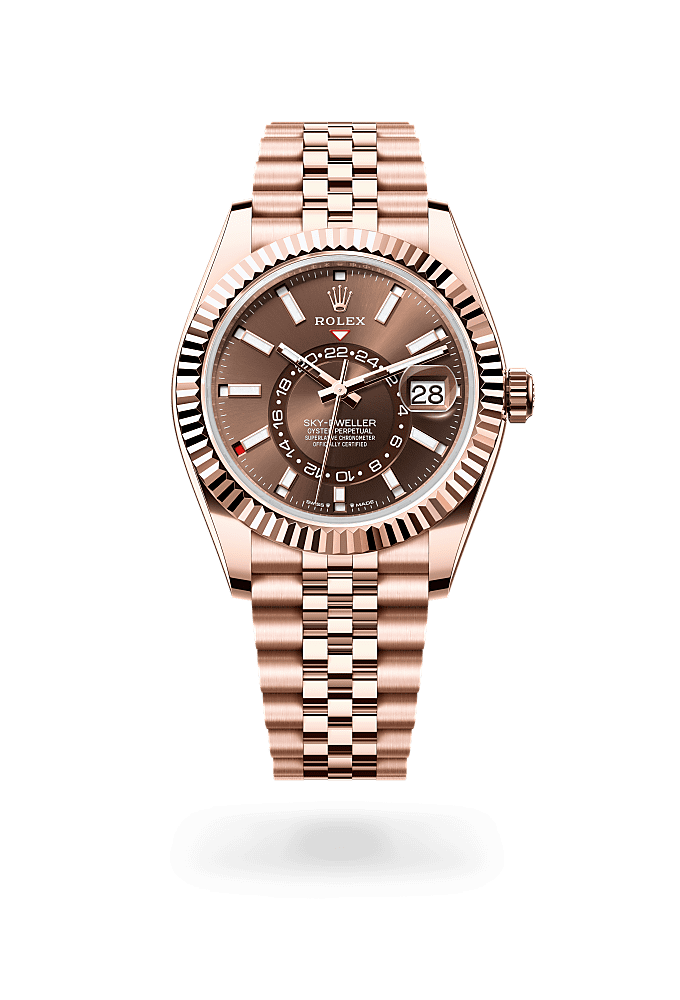 Rolex Sky Dweller 42mm rosegold Bracelet Sky Dweller premium 1:1 craftmanship super master edition Rolex Sky Dweller 42mm rosegold Bracelet - Image 5
