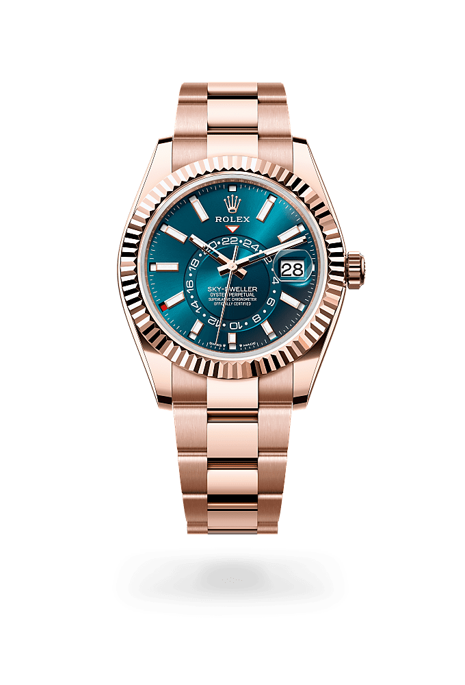 Rolex Sky Dweller 42mm rosegold Bracelet Sky Dweller premium 1:1 craftmanship super master edition Rolex Sky Dweller 42mm rosegold Bracelet - Image 8