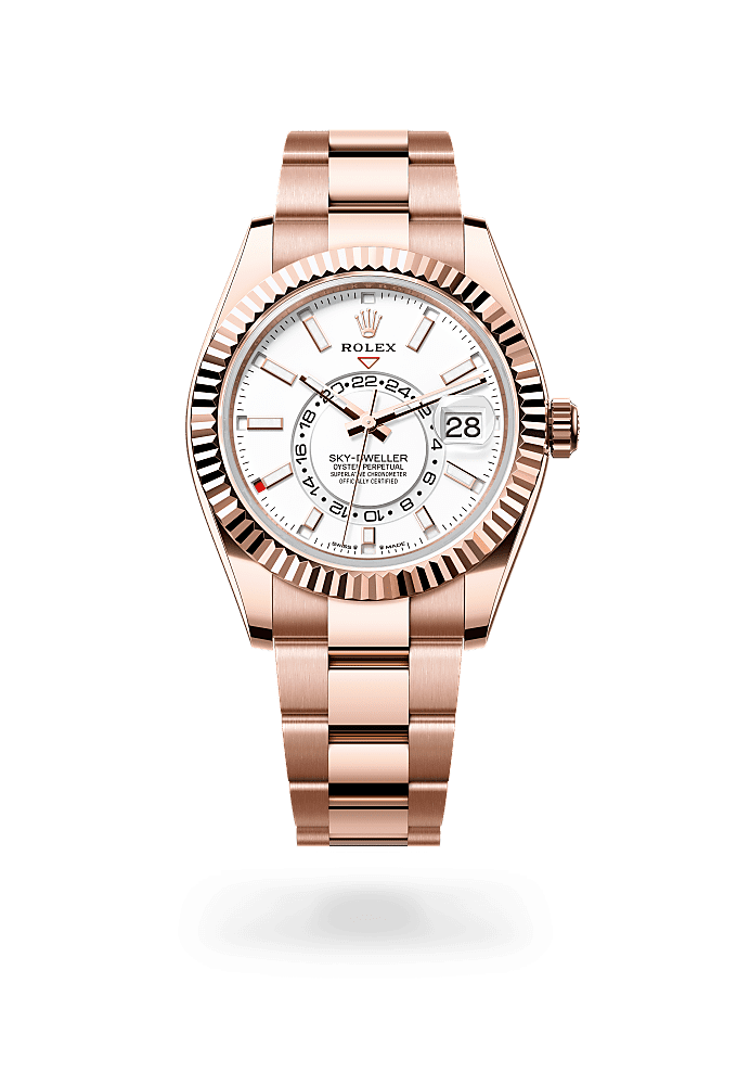 Rolex Sky Dweller 42mm rosegold Bracelet Sky Dweller premium 1:1 craftmanship super master edition Rolex Sky Dweller 42mm rosegold Bracelet - Image 4