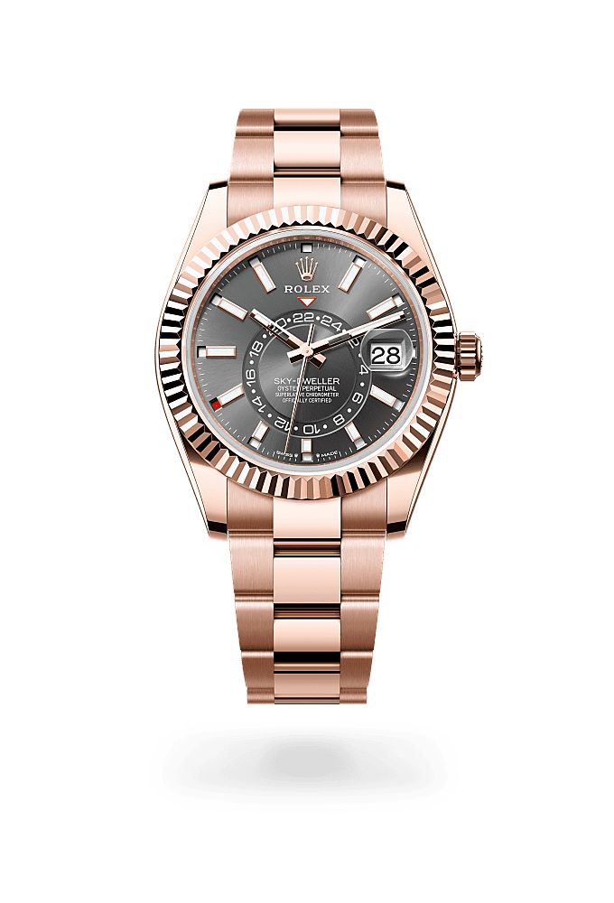 Rolex Sky Dweller 42mm rosegold Bracelet Sky Dweller premium 1:1 craftmanship super master edition Rolex Sky Dweller 42mm rosegold Bracelet - Image 7