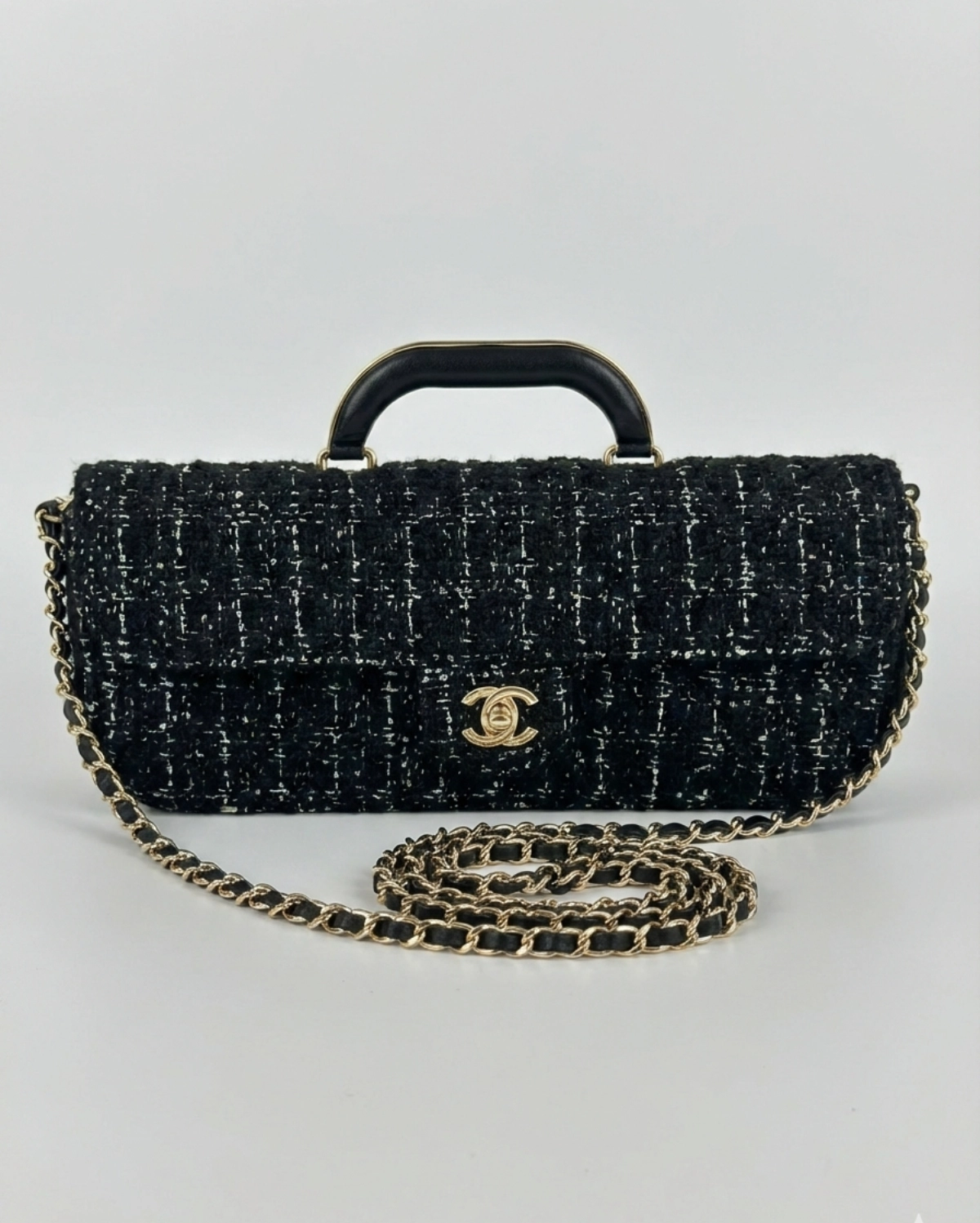 Chanel Mini Flap Bag with Top Handle CHANEL premium 1:1 craftmanship super master edition Chanel Mini Flap Bag with Top Handle