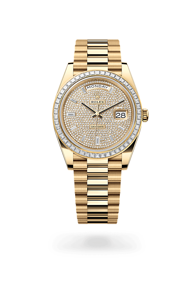 Rolex Day Date 40 full stone Day date premium 1:1 craftmanship super master edition Rolex Day Date 40 full stone - Image 2