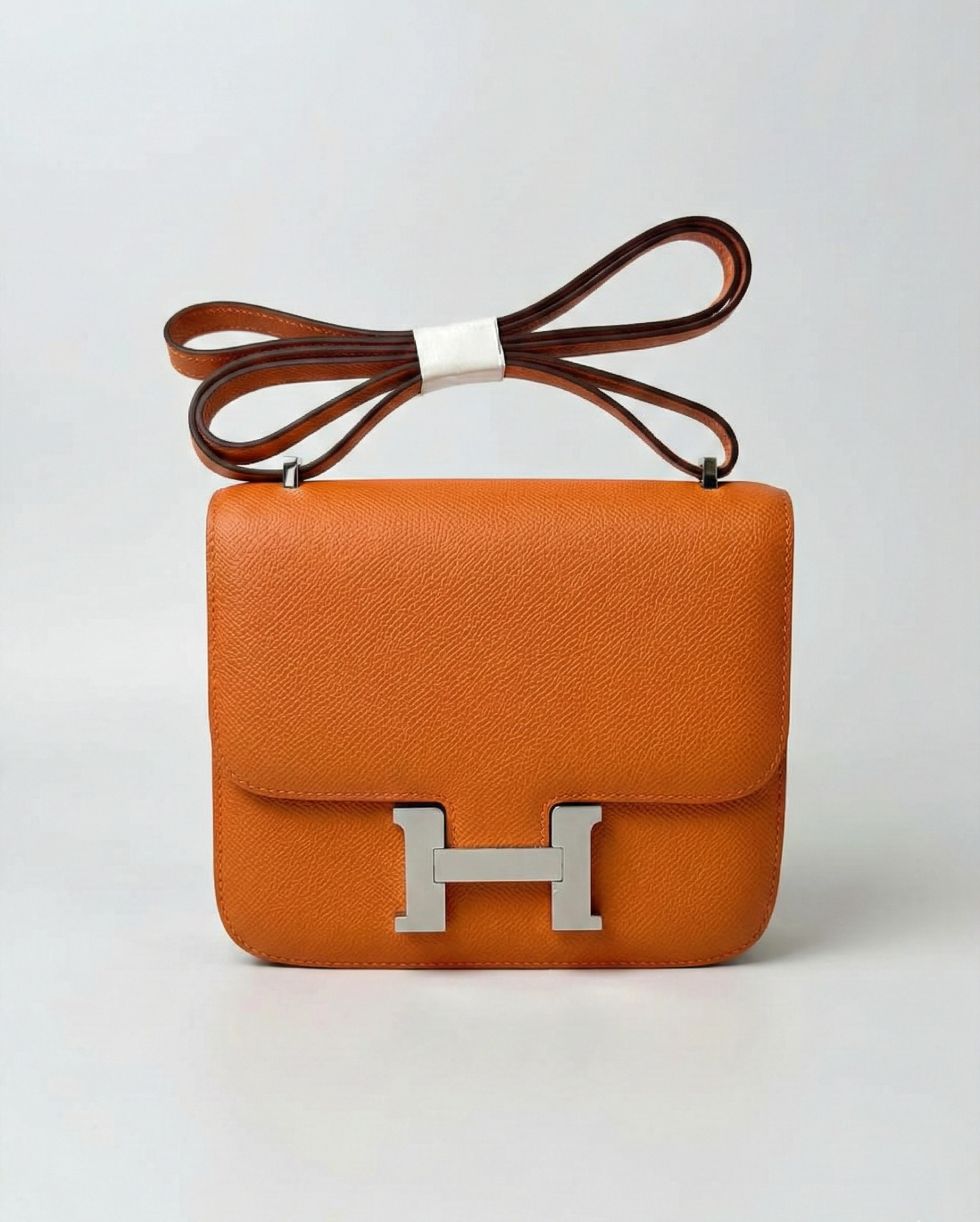Hermès Constance Handbag Epson Leather Orange Hermes premium 1:1 craftmanship super master edition Hermès Constance Handbag Epson Leather Orange - Image 2