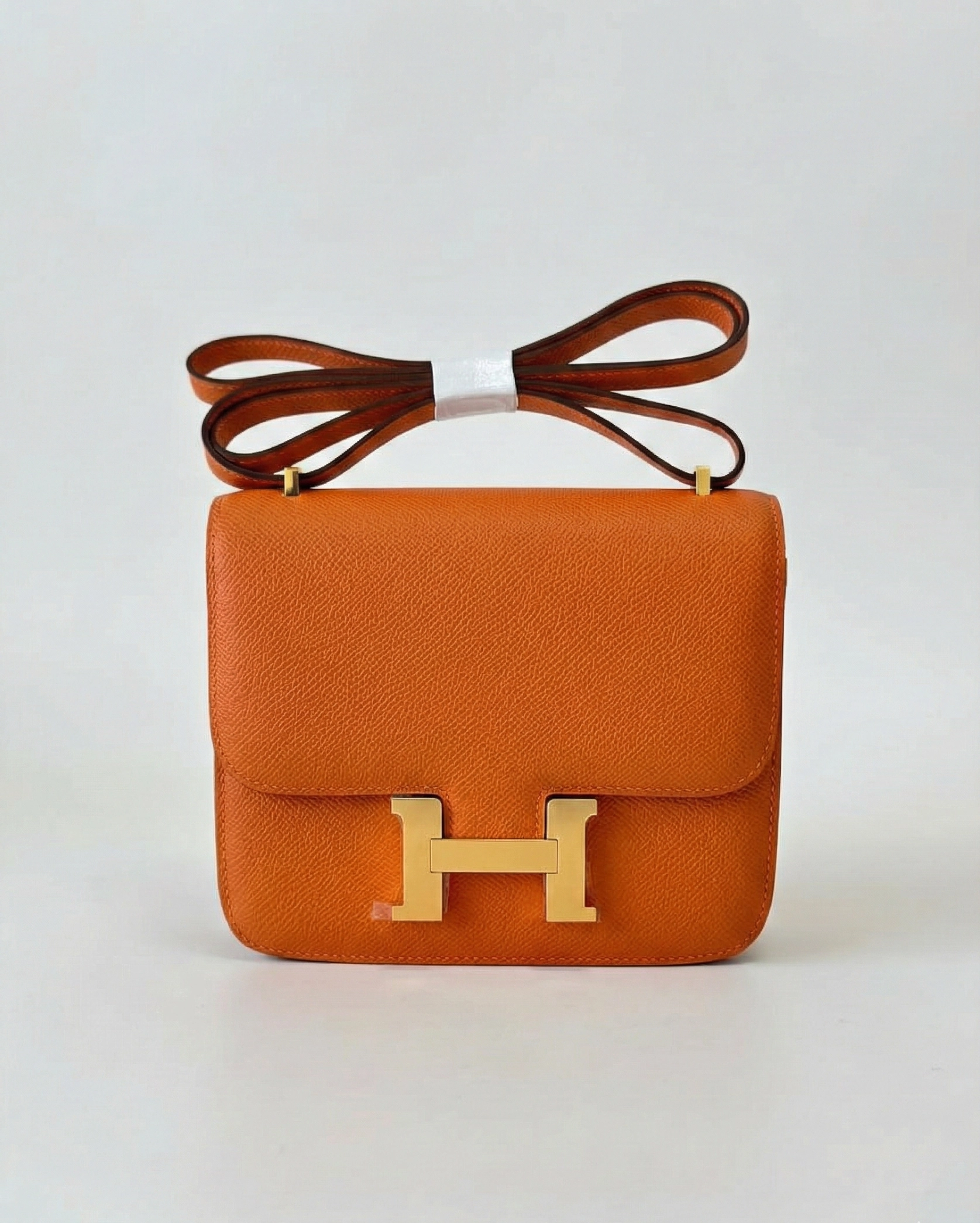 Hermès Constance Handbag Epson Leather Orange Hermes premium 1:1 craftmanship super master edition Hermès Constance Handbag Epson Leather Orange
