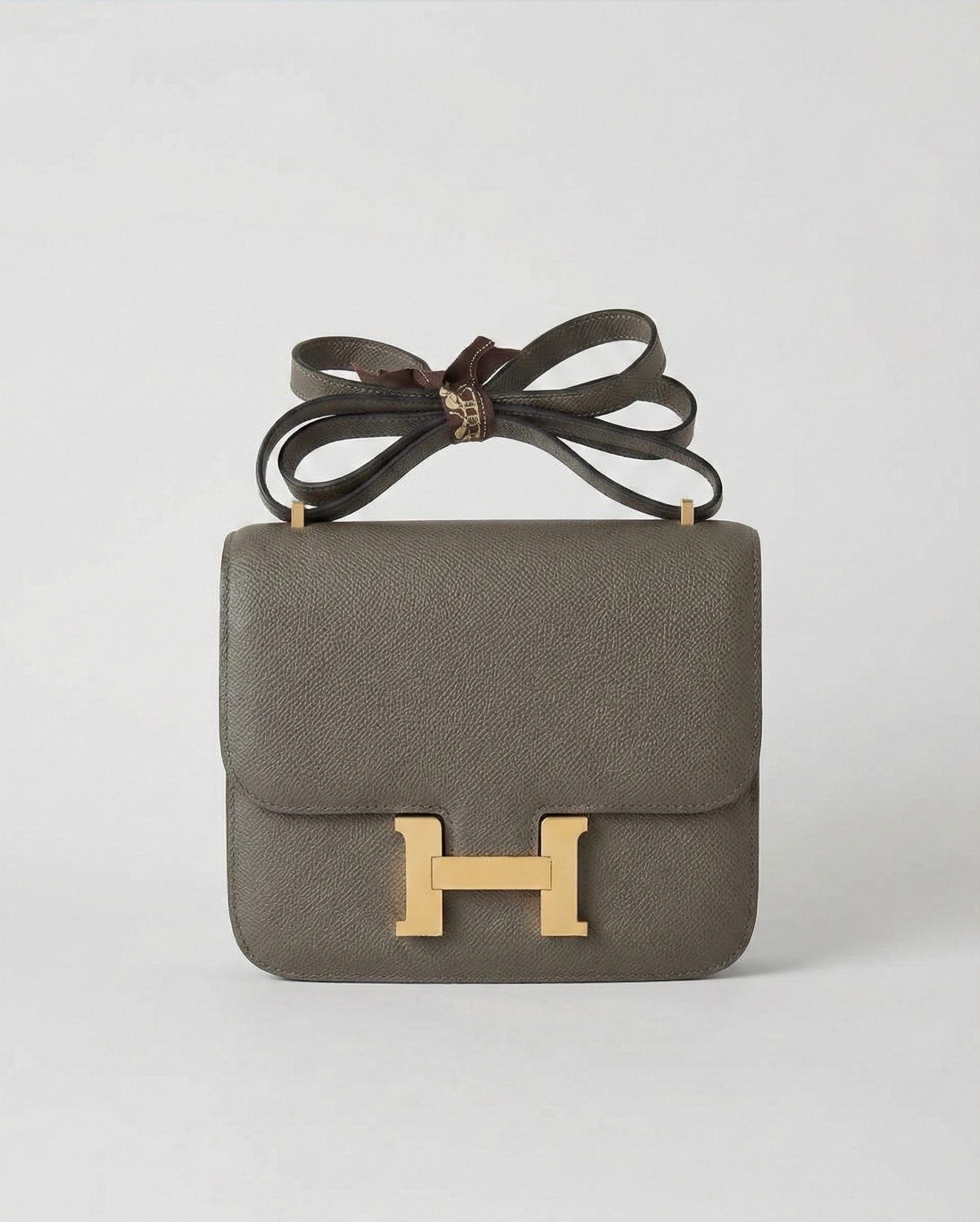 Hermès Constance Handbag Epson Leather Gris Pale Hermes premium 1:1 craftmanship super master edition Hermès Constance Handbag Epson Leather Gris Pale - Image 2