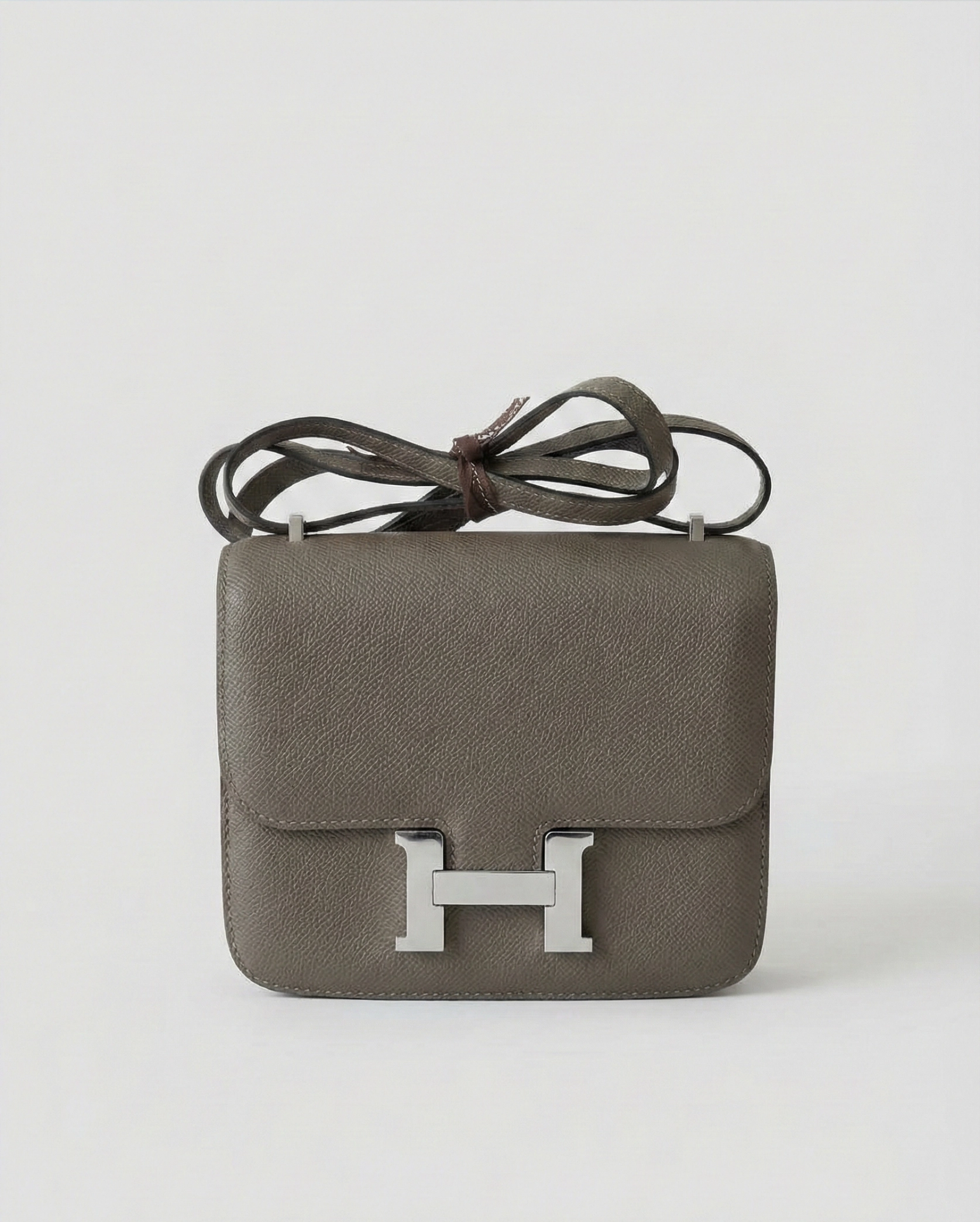 Hermès Constance Handbag Epson Leather Gris Pale Hermes premium 1:1 craftmanship super master edition Hermès Constance Handbag Epson Leather Gris Pale