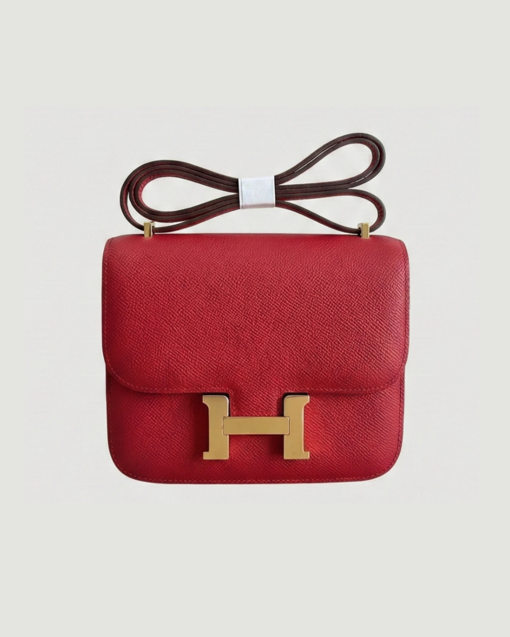 Hermès Constance Handbag Epson Leather Red Hermes premium 1:1 craftmanship super master edition Hermès Constance Handbag Epson Leather Red