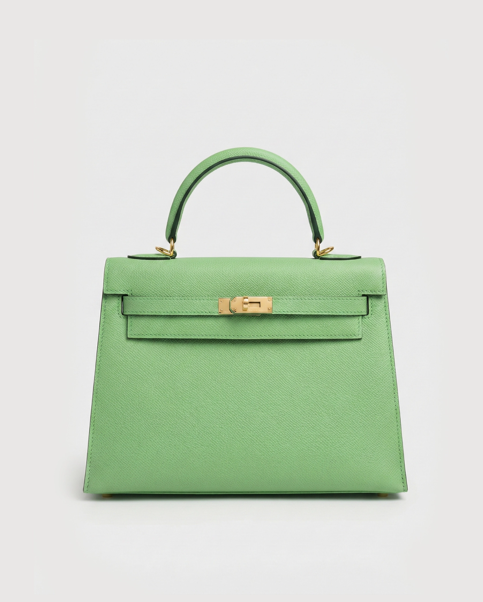 The Hermès Kelly 25 in Epsom leather Vert Criquet Hermes premium 1:1 craftmanship super master edition The Hermès Kelly 25 in Epsom leather Vert Criquet