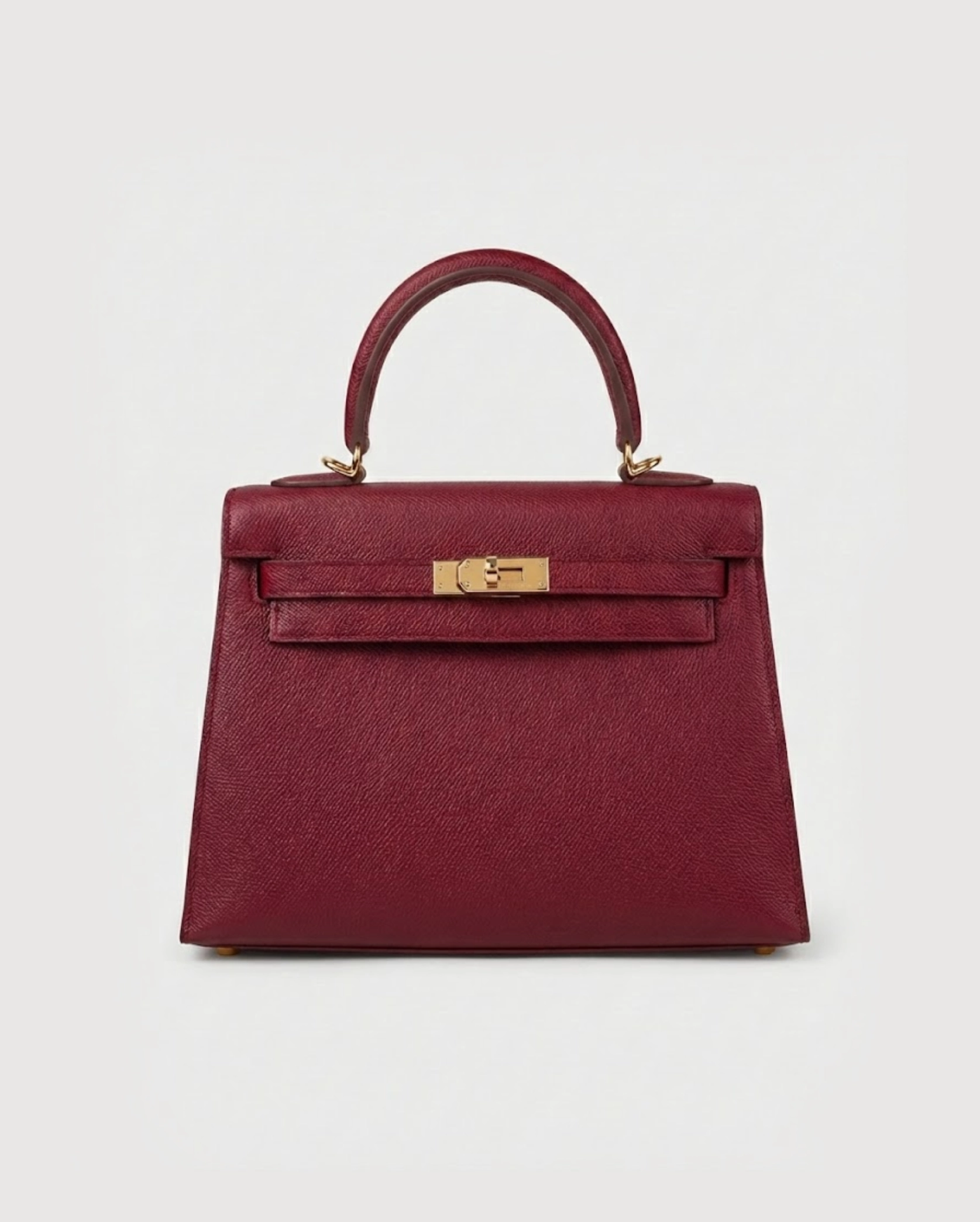 The Hermès Kelly 25 in Epsom leather Ruby Red Hermes premium 1:1 craftmanship super master edition The Hermès Kelly 25 in Epsom leather Ruby Red - Image 2