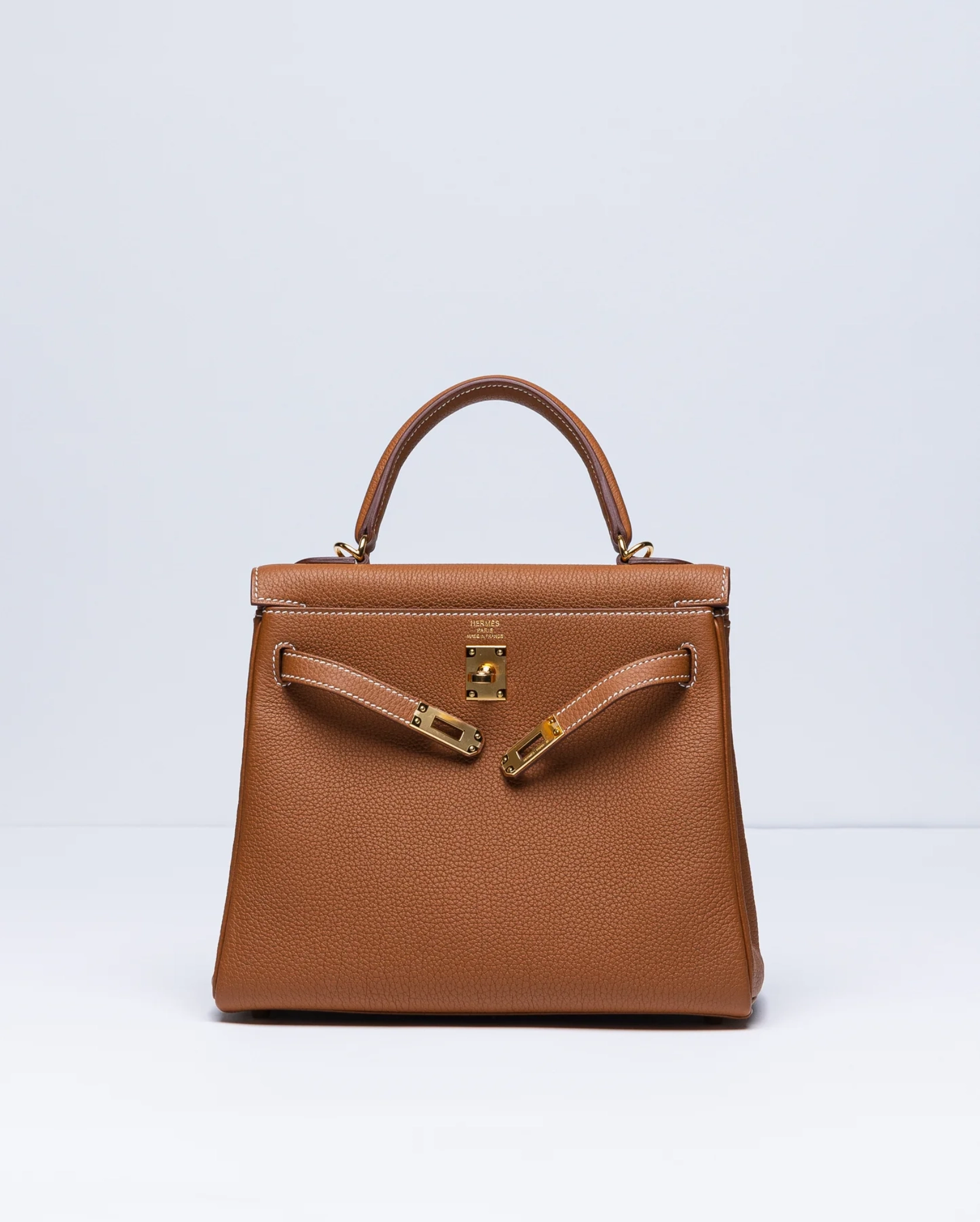 The Hermès Kelly 25 in Togo leather Gold Hermes premium 1:1 craftmanship super master edition The Hermès Kelly 25 in Togo leather Gold