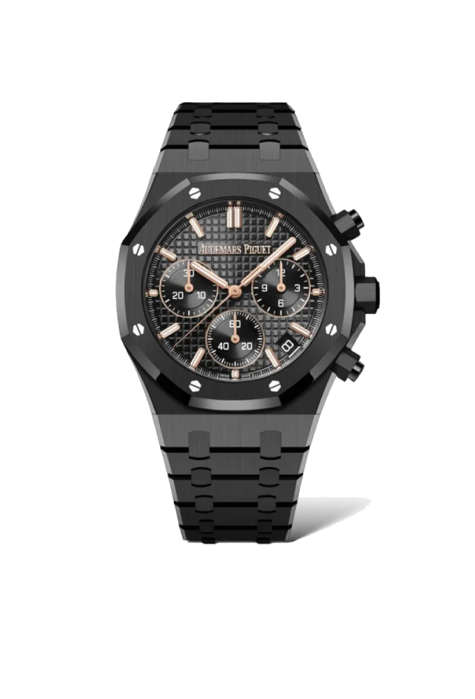 AUDEMARS PIGUET ROYAL OAK CHRONOGRAPH 41 MM BLACK CERAMIC Audemars Pigue premium 1:1 craftmanship super master edition AUDEMARS PIGUET ROYAL OAK CHRONOGRAPH 41 MM BLACK CERAMIC