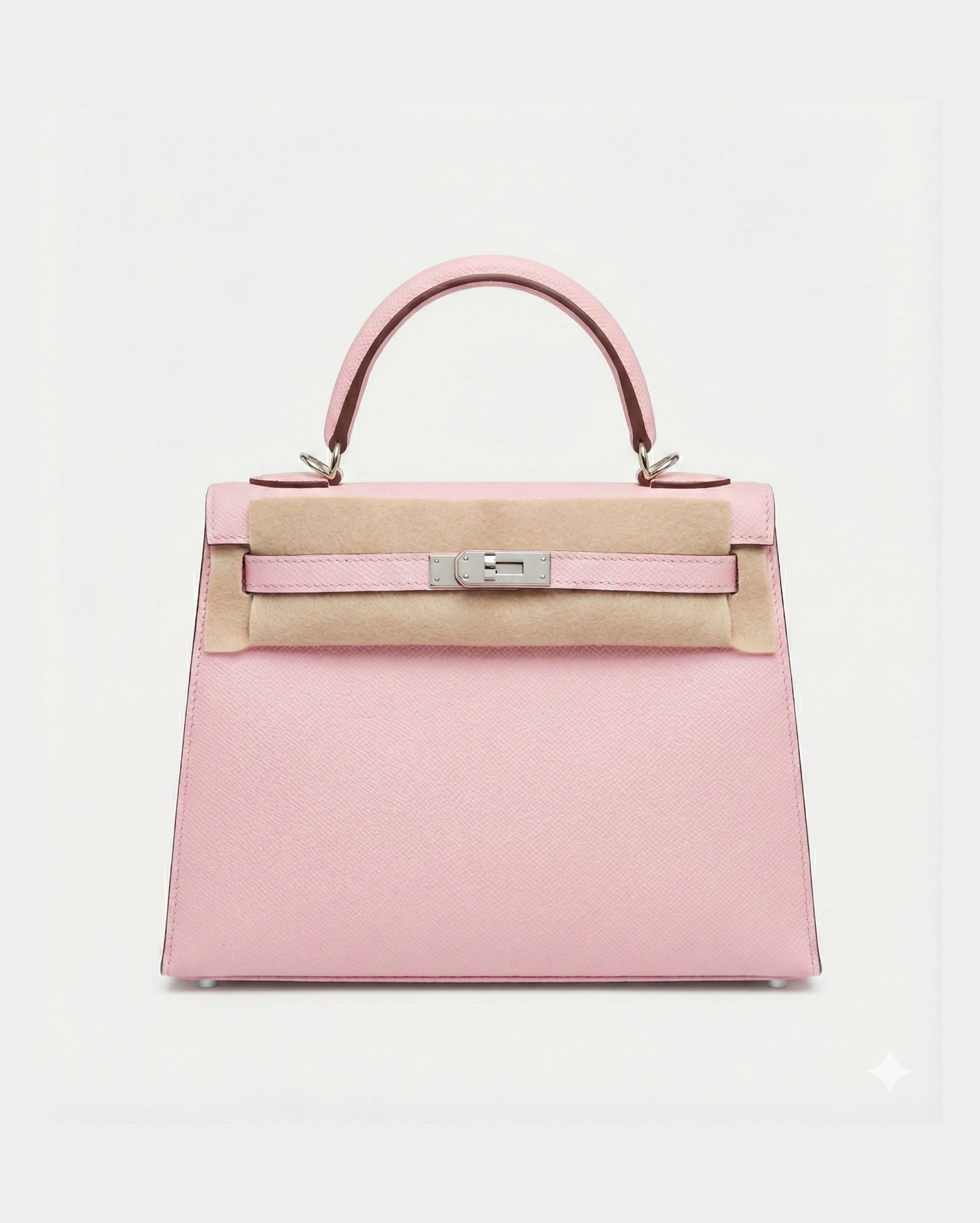The Hermès Kelly 25 in Epsom leather Light Pink Hermes premium 1:1 craftmanship super master edition The Hermès Kelly 25 in Epsom leather Light Pink - Image 2