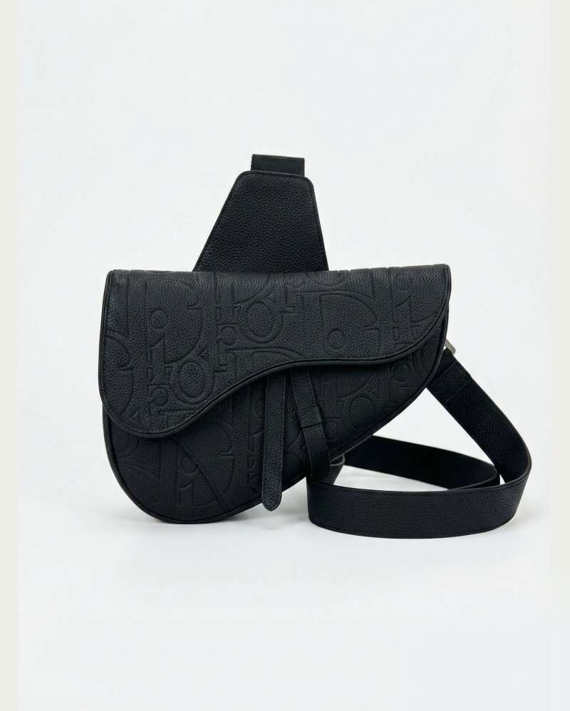 Dior Men's Saddle Bag in Grained Dior Oblique Leather CHRISTIAN DIOR premium 1:1 craftmanship super master edition Dior Men's Saddle Bag in Grained Dior Oblique Leather - Image 2