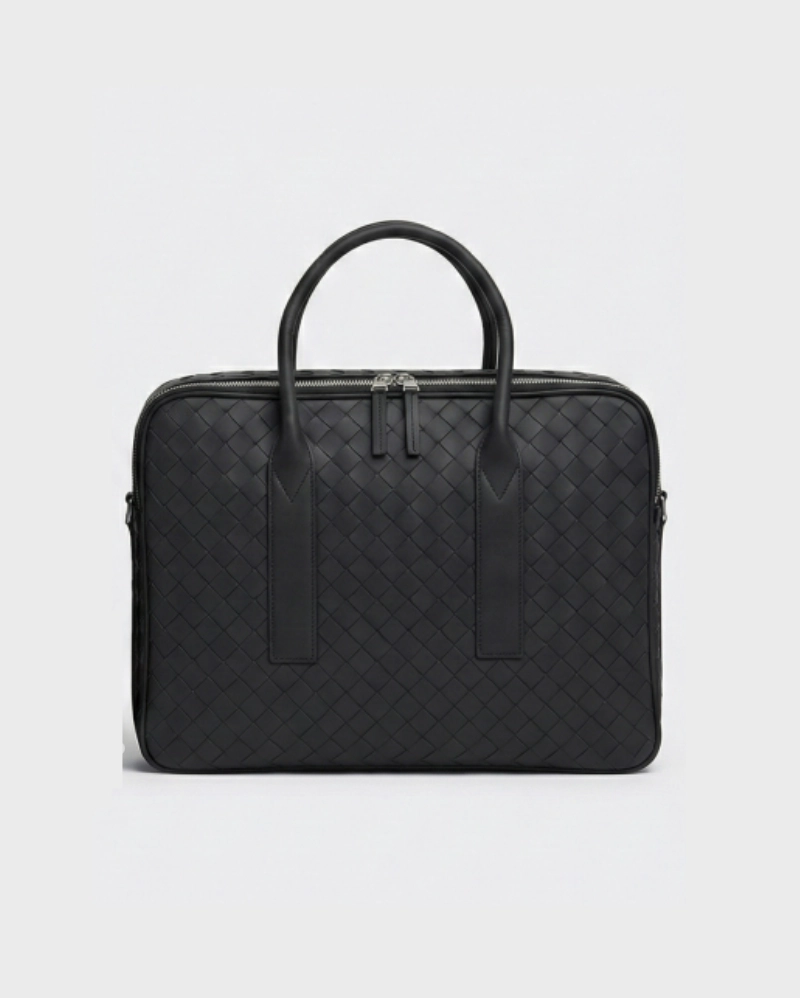 Bottega Veneta Intrecciato Leather Briefcase & Document Case Collection BOTTEGA VENETA premium 1:1 craftmanship super master edition Bottega Veneta Intrecciato Leather Briefcase & Document Case Collection - Image 4