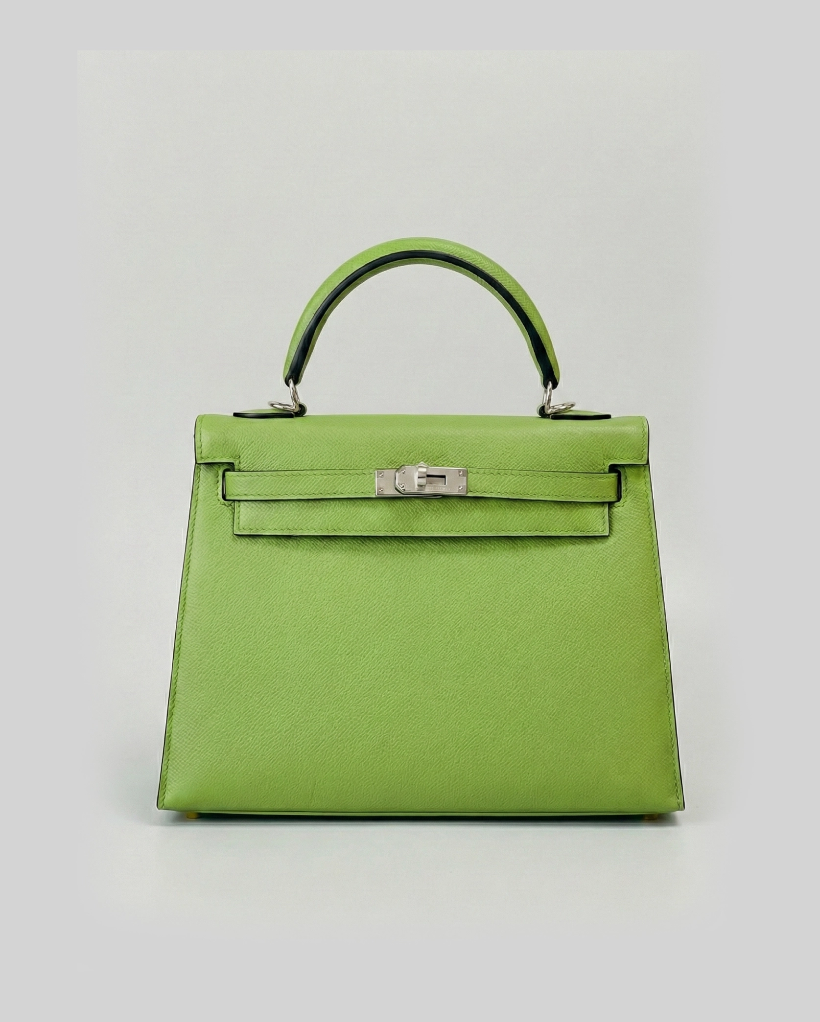The Hermès Kelly 25 in Epsom leather Lime Green Hermes premium 1:1 craftmanship super master edition The Hermès Kelly 25 in Epsom leather Lime Green - Image 2