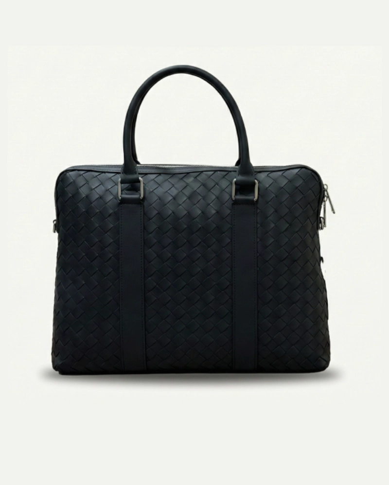 Bottega Veneta Intrecciato Leather Briefcase & Document Case Collection BOTTEGA VENETA premium 1:1 craftmanship super master edition Bottega Veneta Intrecciato Leather Briefcase & Document Case Collection - Image 2