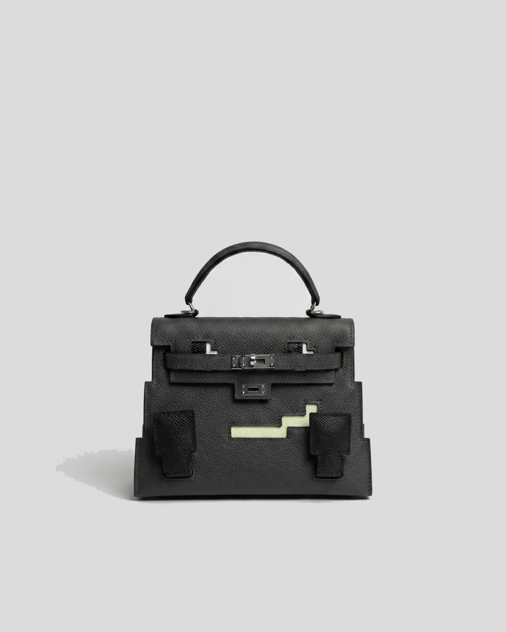 Hermès Kelly Doll Picto VIP quality Black Hermes premium 1:1 craftmanship super master edition Hermès Kelly Doll Picto VIP quality Black