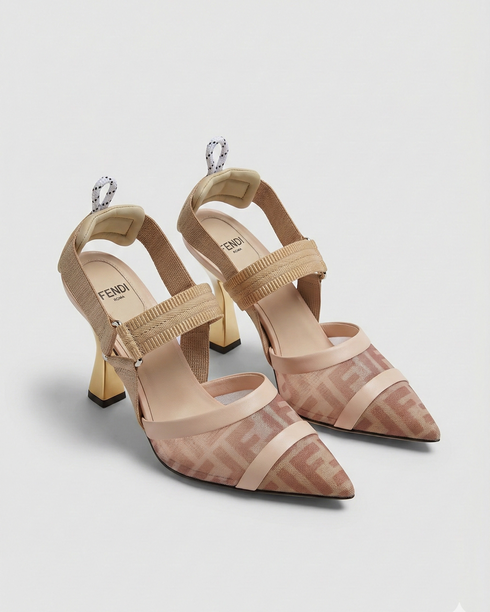 Fendi Colibrì Lite slingback pump FENDI premium 1:1 craftmanship super master edition Fendi Colibrì Lite slingback pump