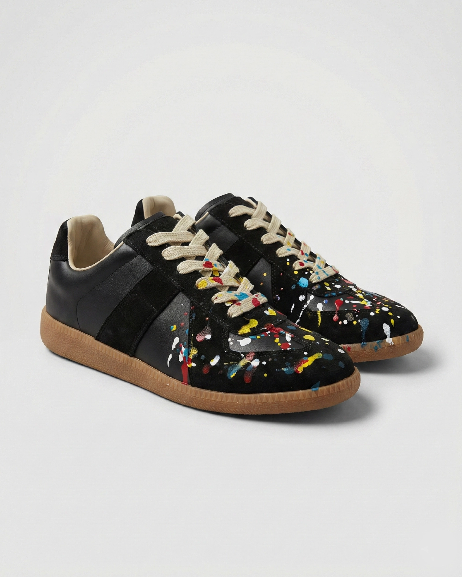 Maison Margiela Replica Paint-Drop Sneakers Maison Margiela premium 1:1 craftmanship super master edition Maison Margiela Replica Paint-Drop Sneakers