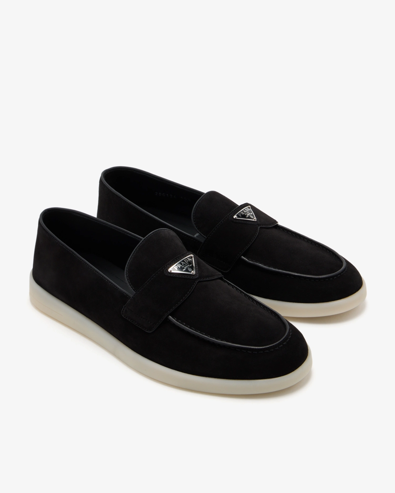Prada Suede loafers PRADA premium 1:1 craftmanship super master edition Prada Suede loafers