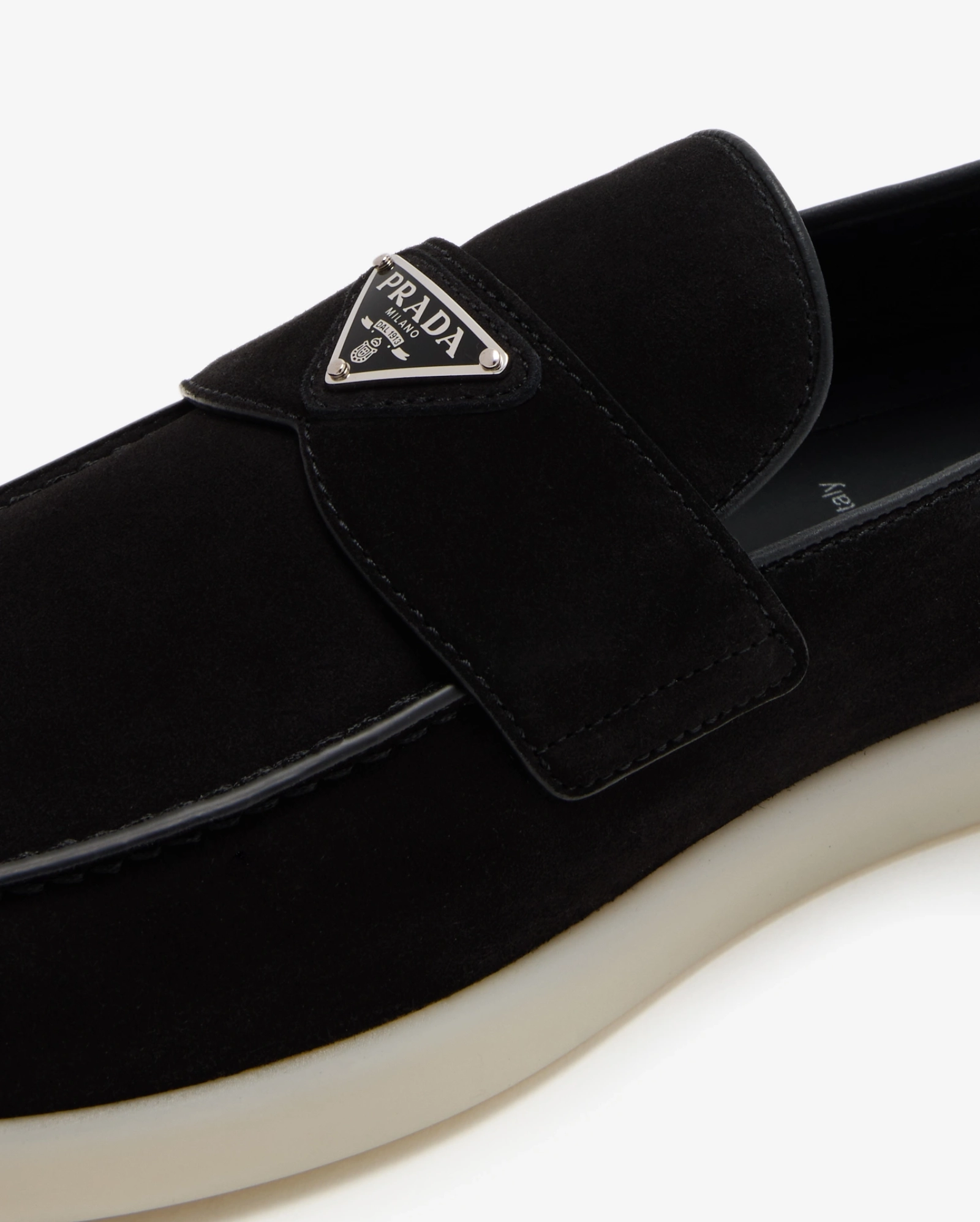 Prada Suede loafers PRADA premium 1:1 craftmanship super master edition Prada Suede loafers - Image 2