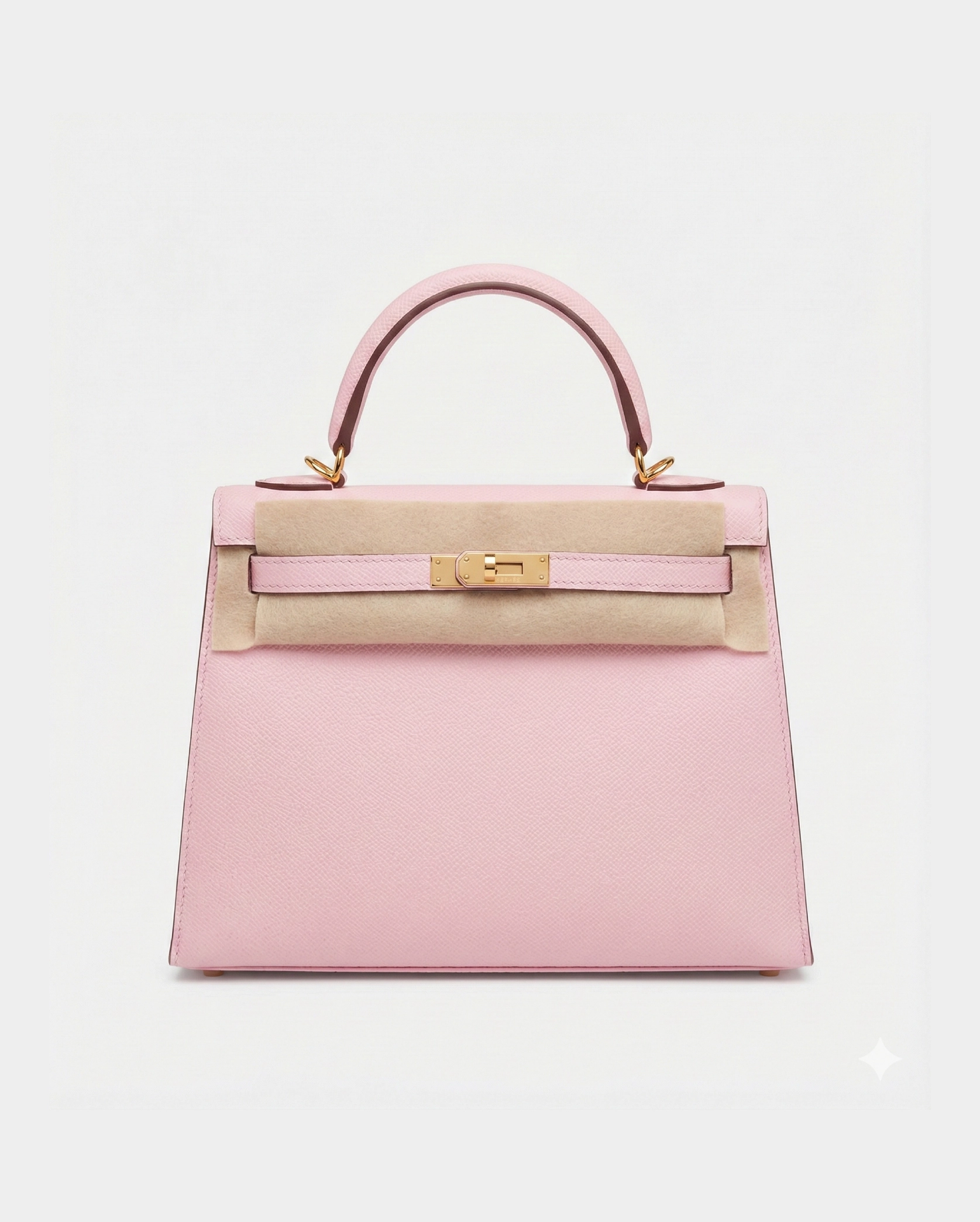 The Hermès Kelly 25 in Epsom leather Light Pink Hermes premium 1:1 craftmanship super master edition The Hermès Kelly 25 in Epsom leather Light Pink
