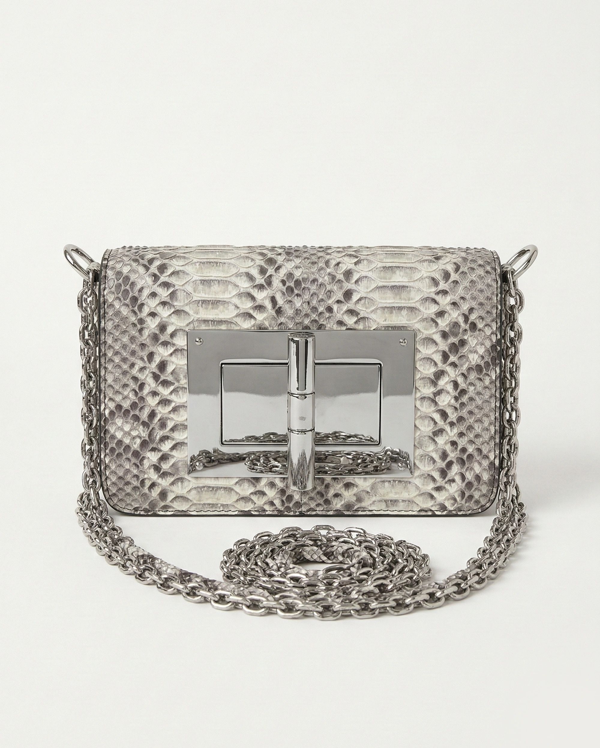 Tom Ford Natalia Medium in Natural Grey Python Skin Tom Ford premium 1:1 craftmanship super master edition Tom Ford Natalia Medium in Natural Grey Python Skin