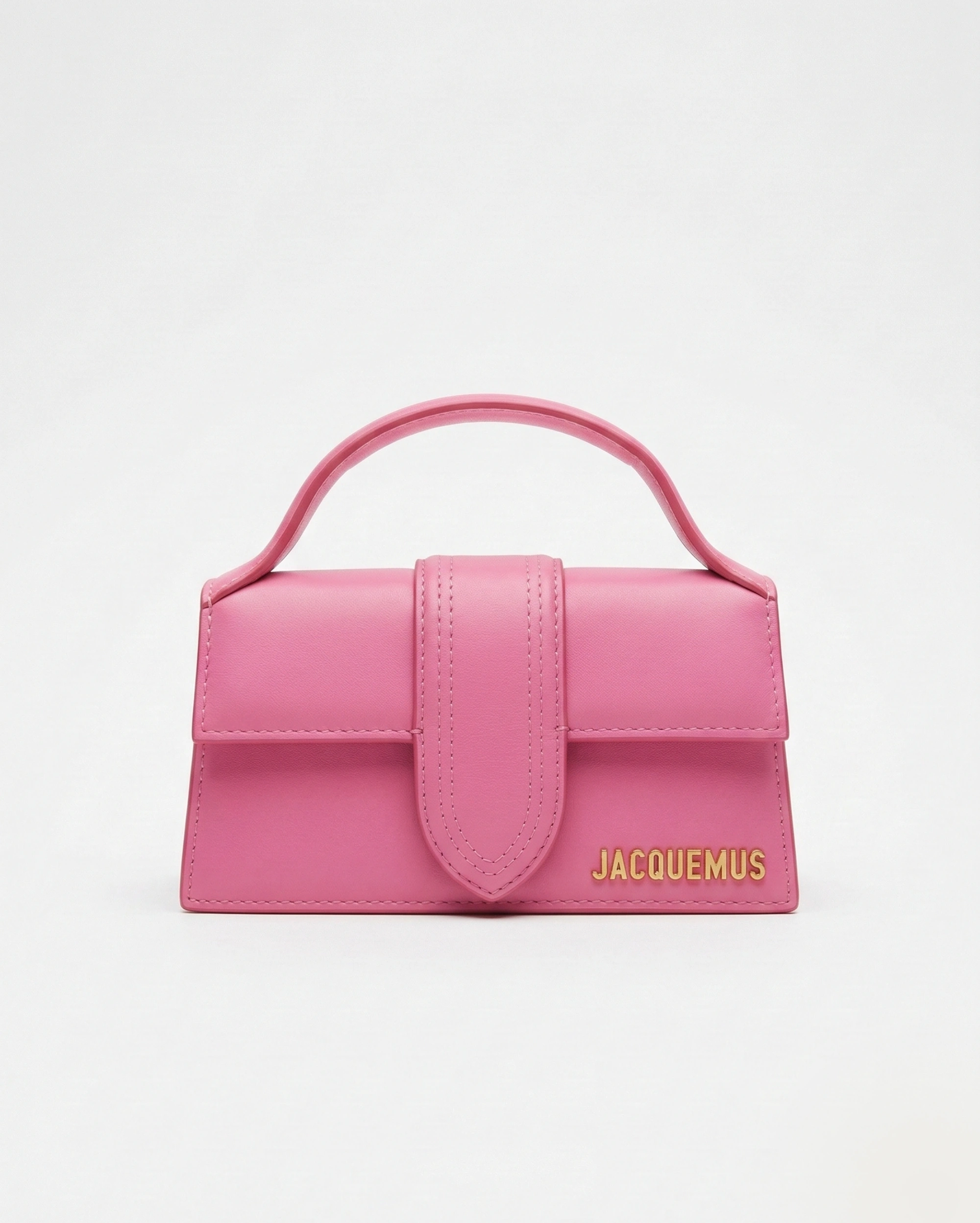 Jacquemus Le Bambino Long in Vibrant Fuchsia Pink Leather JACQUEMUS premium 1:1 craftmanship super master edition Jacquemus Le Bambino Long in Vibrant Fuchsia Pink Leather