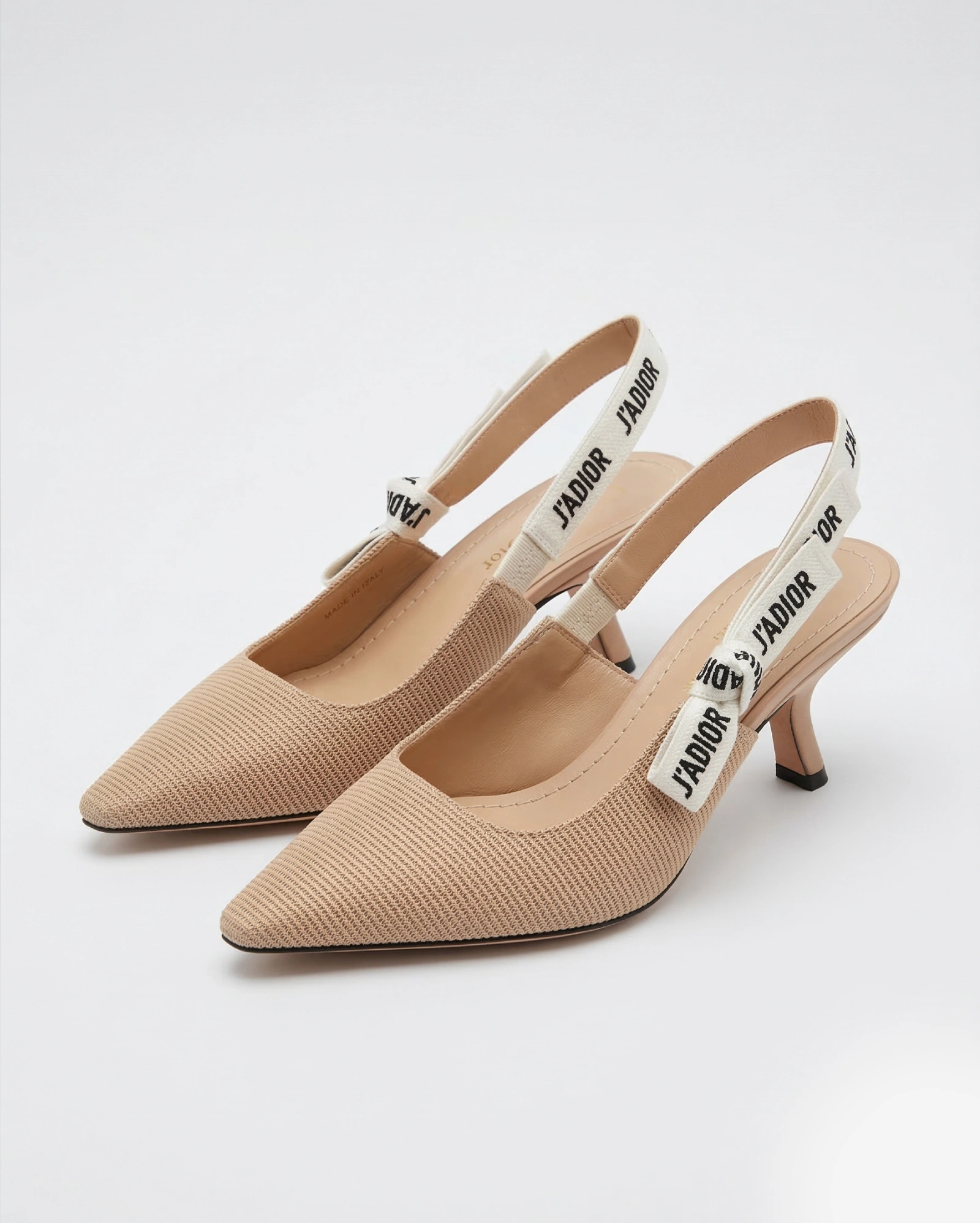 Dior J'Adior Slingback Pump in Nude Technical Fabric CHRISTIAN DIOR premium 1:1 craftmanship super master edition Dior J'Adior Slingback Pump in Nude Technical Fabric