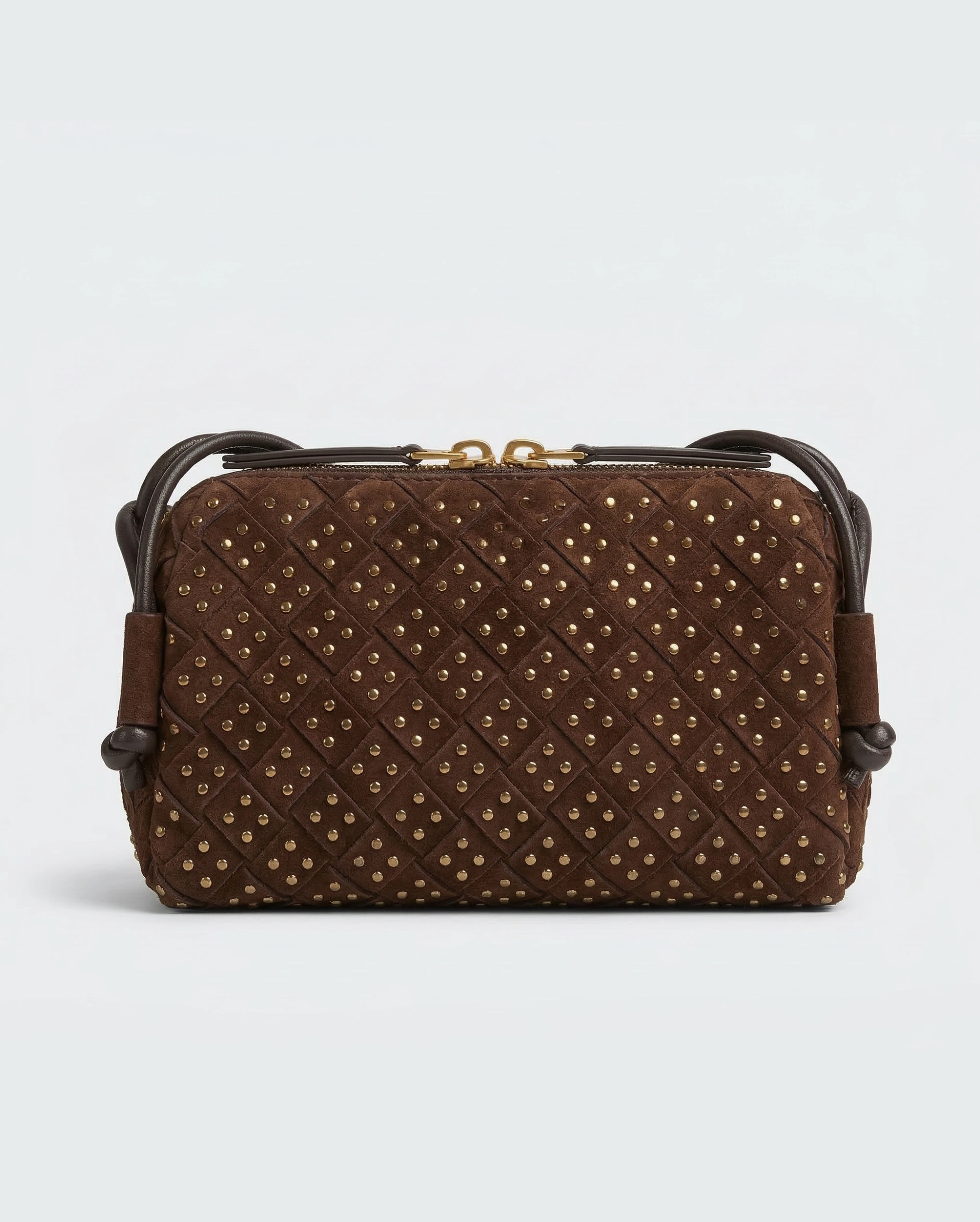 Bottega Veneta Small Lauren 1980 Studded Clutch – Fondant BOTTEGA VENETA premium 1:1 craftmanship super master edition Bottega Veneta Small Lauren 1980 Studded Clutch – Fondant