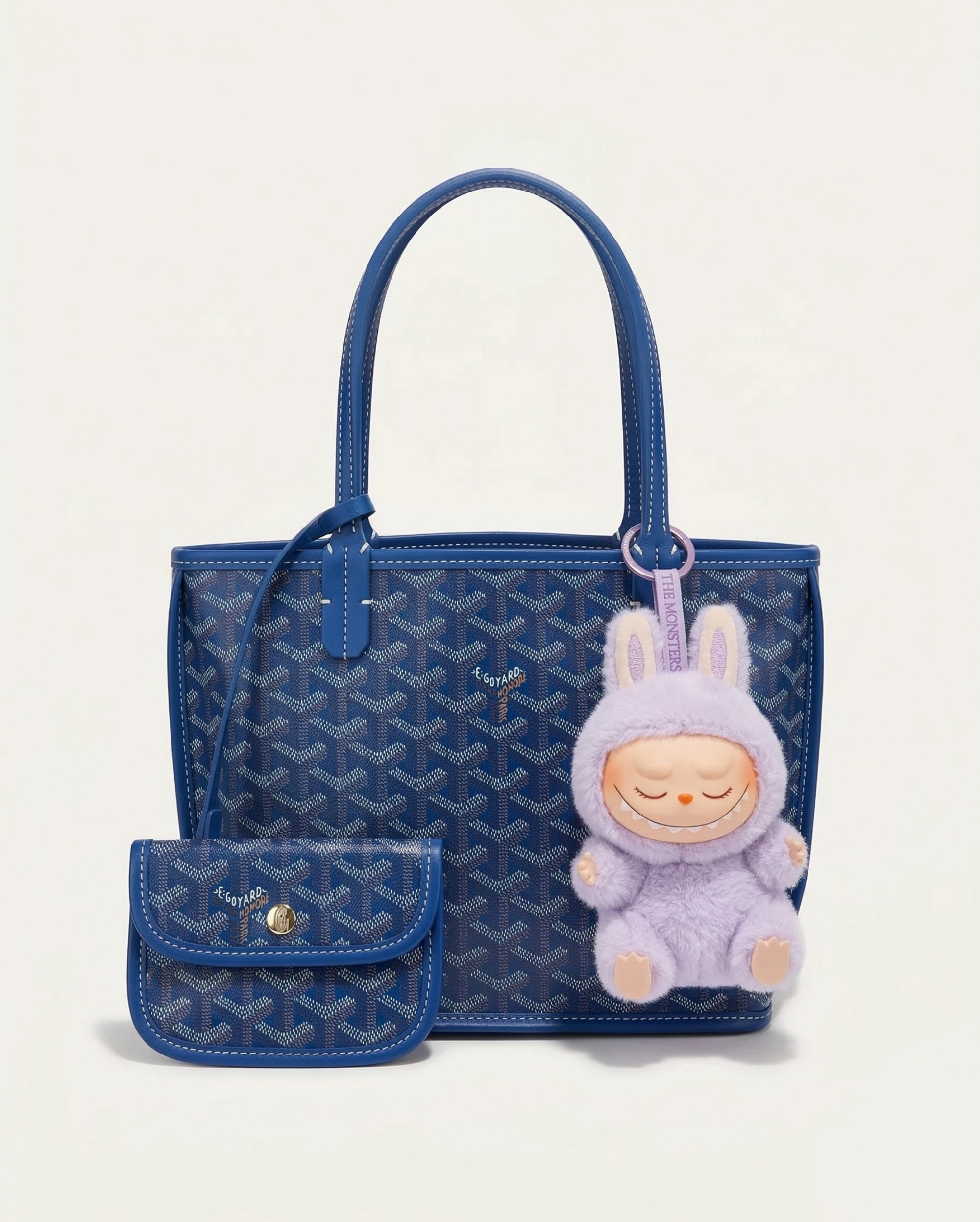 Maison Goyard Saint Louis Tote – Royal Blue with Charm GOYARD premium 1:1 craftmanship super master edition Maison Goyard Saint Louis Tote – Royal Blue with Charm