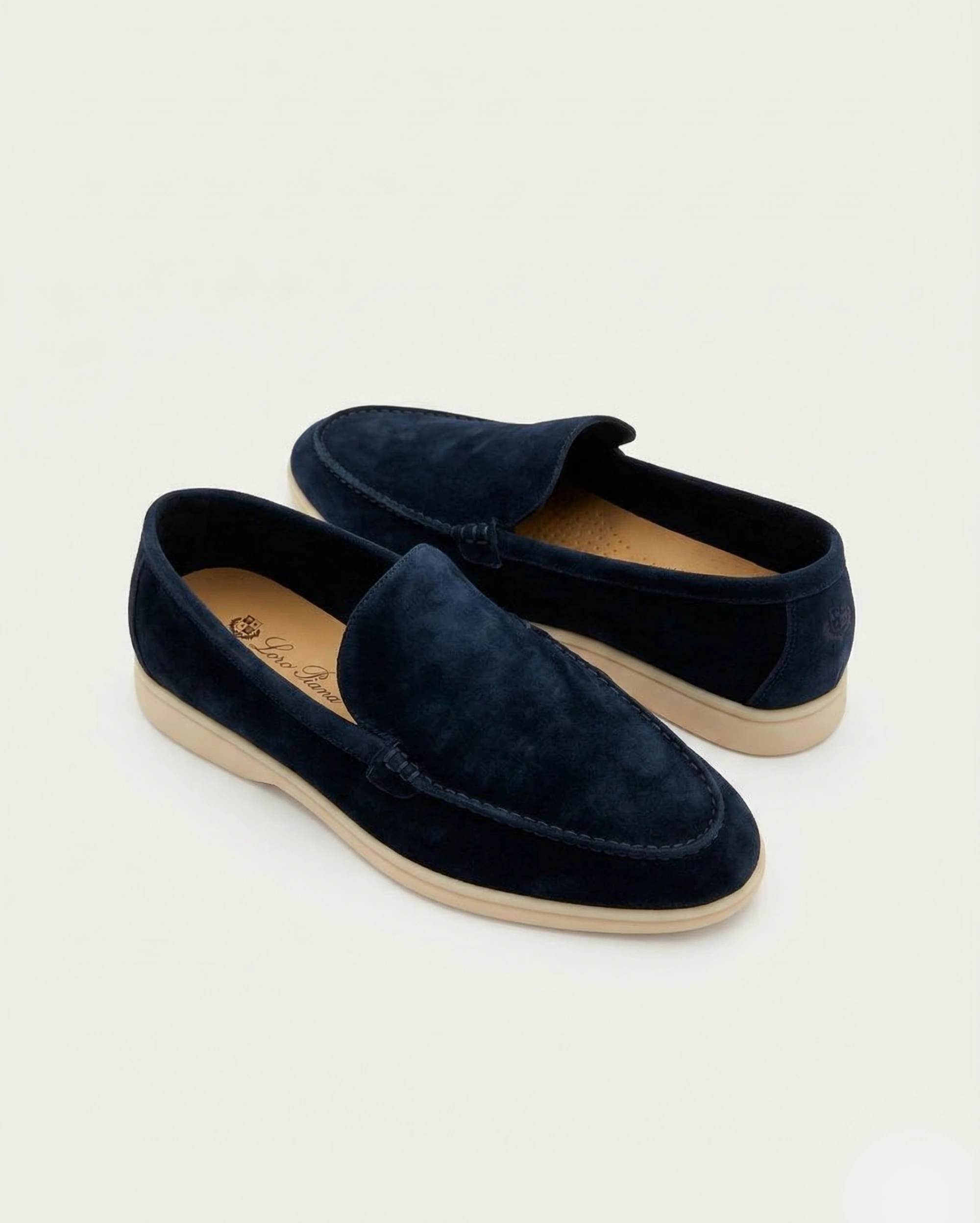 Loro Piana Men’s Midnight Blue Suede Summer Walk Loafers LORO PIANA premium 1:1 craftmanship super master edition Loro Piana Men’s Midnight Blue Suede Summer Walk Loafers