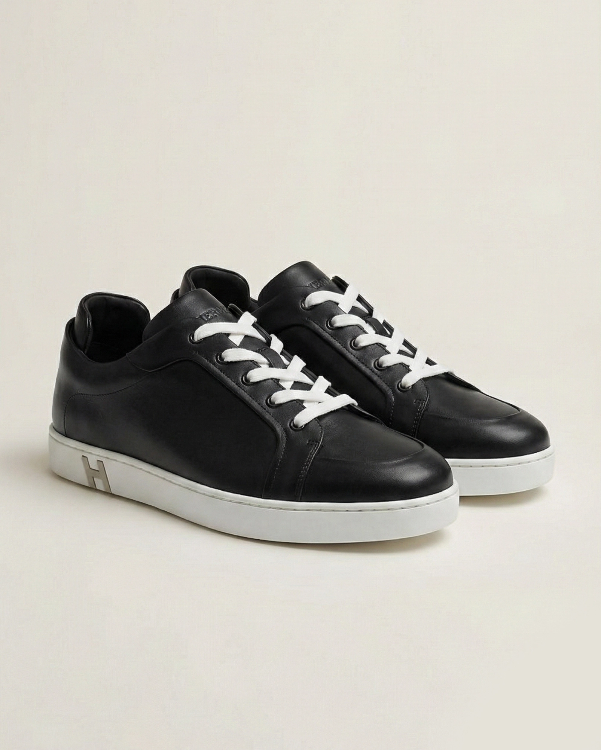 Hermès Avantage Sneaker in Black Epsom Calfskin Hermes premium 1:1 craftmanship super master edition Hermès Avantage Sneaker in Black Epsom Calfskin