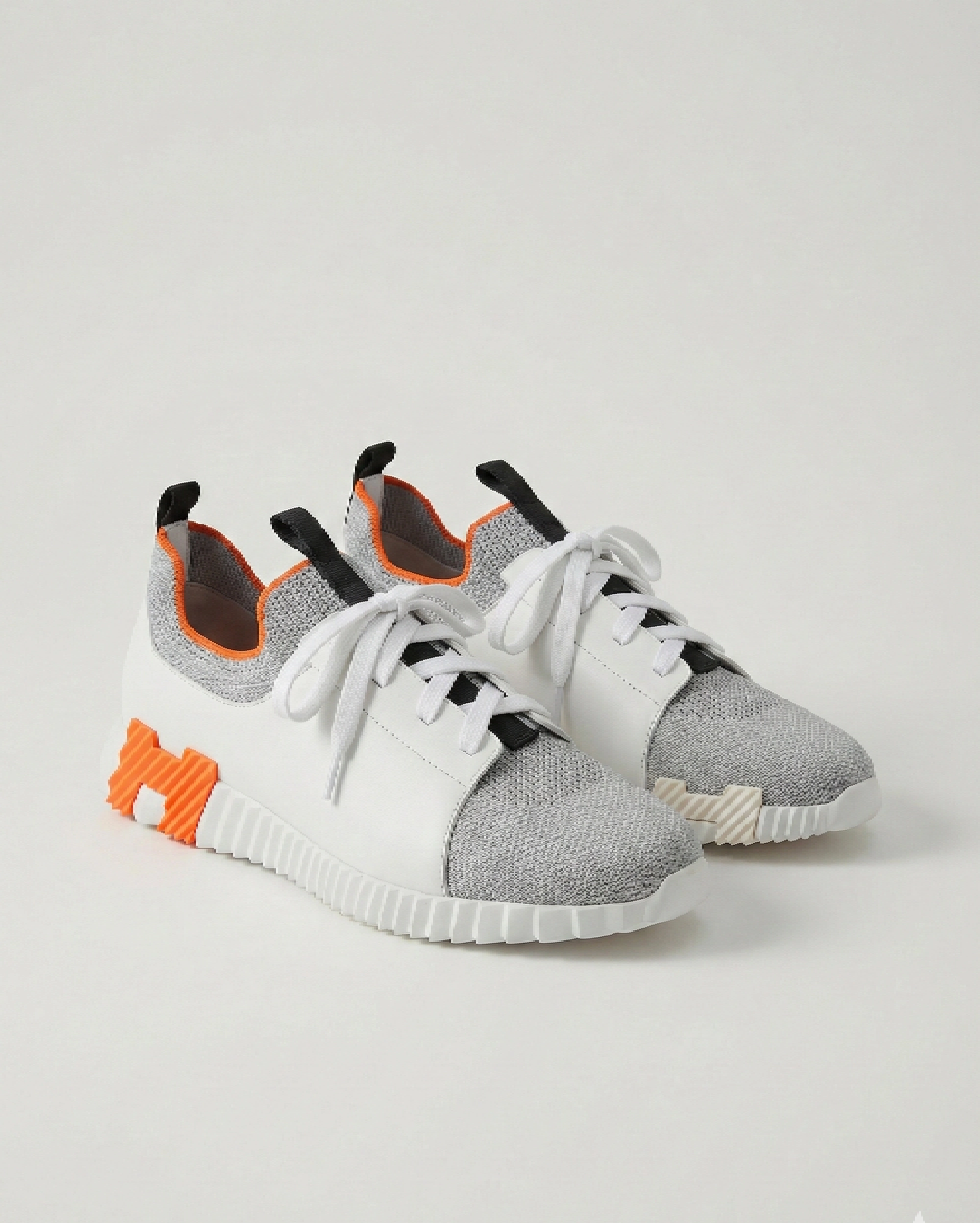 Hermès "Get" Sneaker in Grey and White Hermes premium 1:1 craftmanship super master edition Hermès "Get" Sneaker in Grey and White