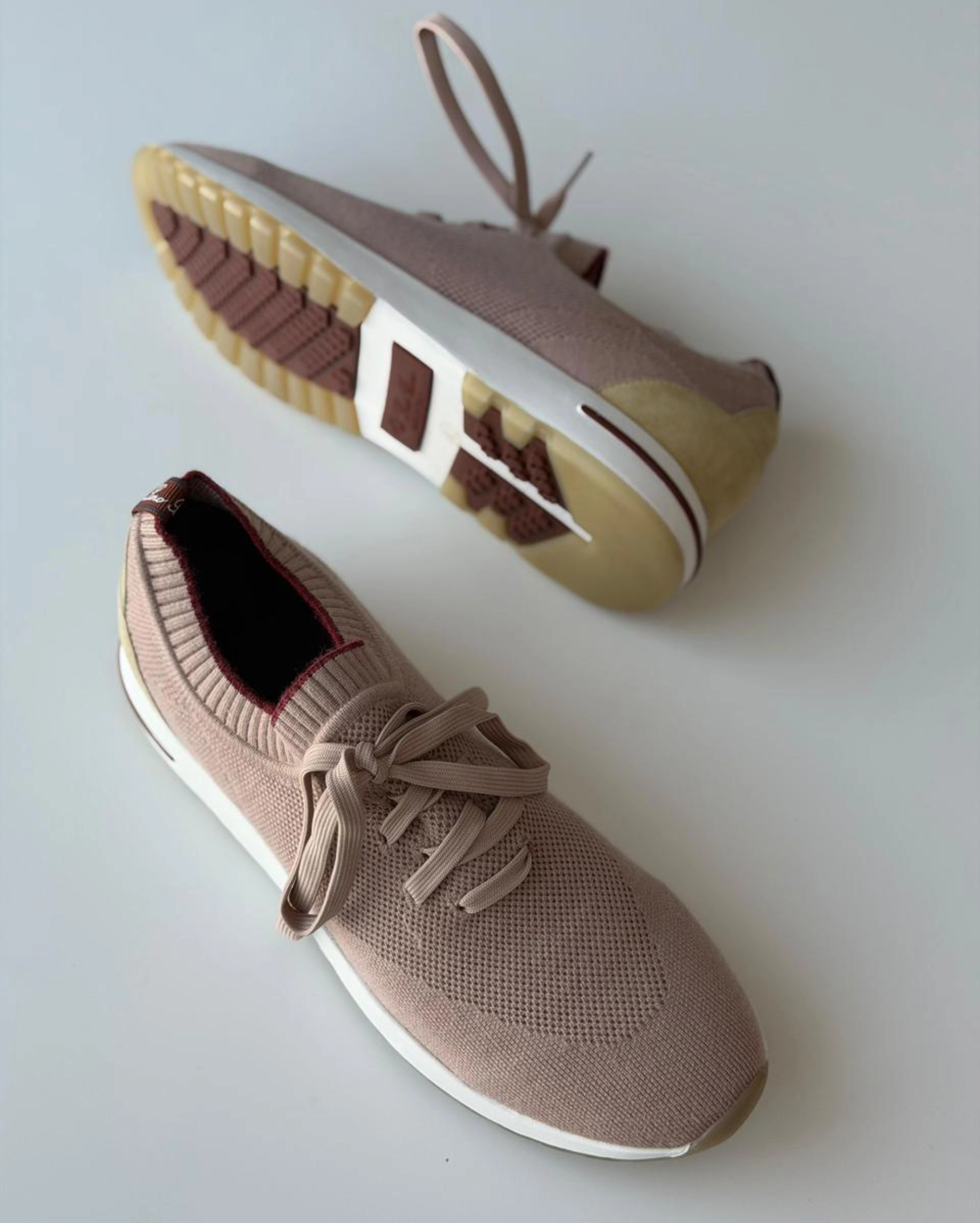 Loro Piana 360 LP Flexy Walk Sneaker in Wish® Wool (Rose Dust) LORO PIANA premium 1:1 craftmanship super master edition Loro Piana 360 LP Flexy Walk Sneaker in Wish® Wool (Rose Dust) - Image 2