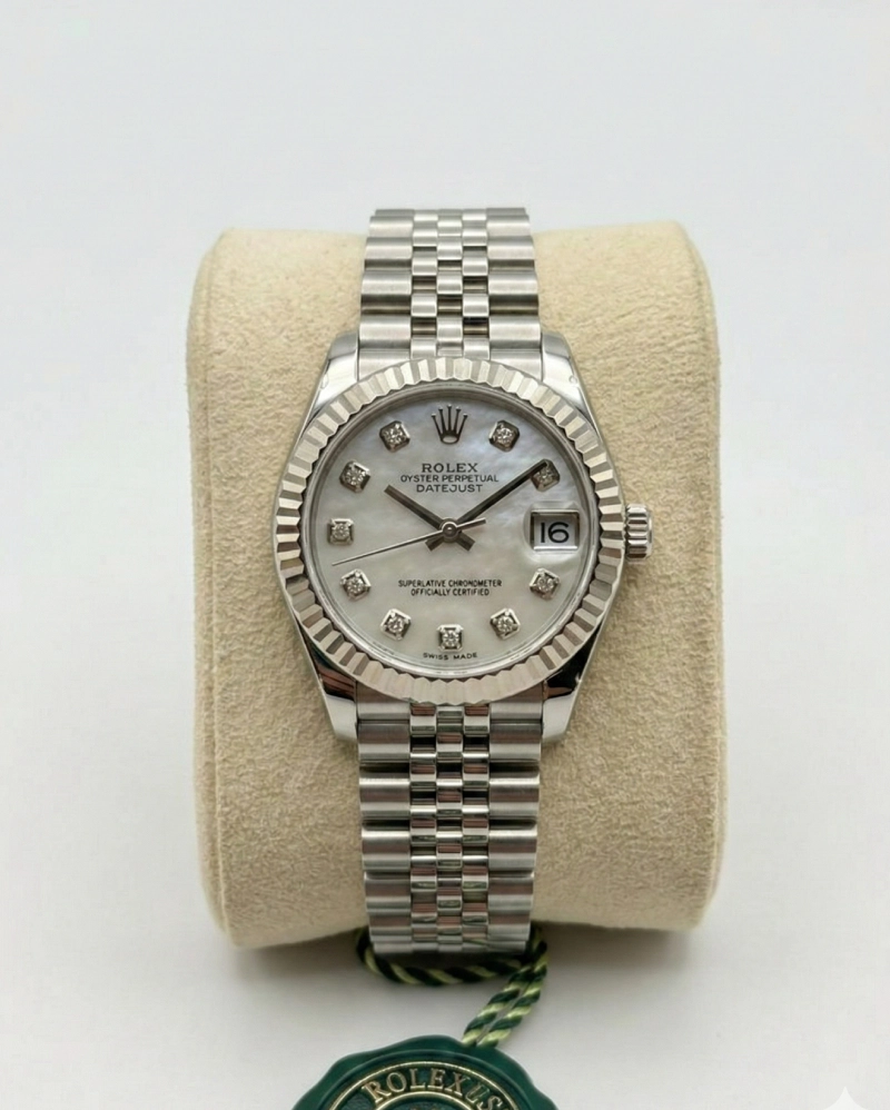 Rolex Datejust 31 – White Mother-of-Pearl Diamond Dial & Jubilee Bracelet Rolex premium 1:1 craftmanship super master edition Rolex Datejust 31 – White Mother-of-Pearl Diamond Dial & Jubilee Bracelet