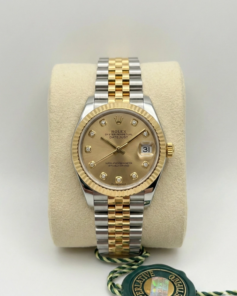 Rolex Datejust 31 – Chocolate Diamond Dial & Diamond Bezel Rolex premium 1:1 craftmanship super master edition Rolex Datejust 31 – Chocolate Diamond Dial & Diamond Bezel