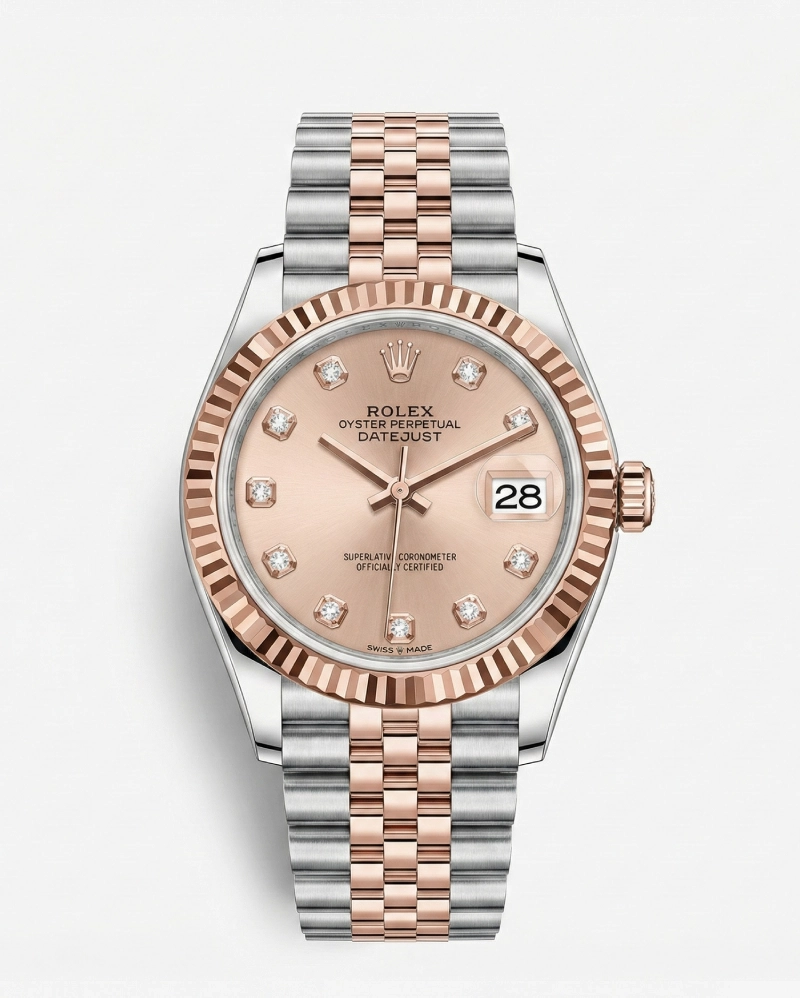 Rolex Datejust 31 – Rosé Dial, Fluted Bezel & Jubilee Bracelet Rolex premium 1:1 craftmanship super master edition Rolex Datejust 31 – Rosé Dial, Fluted Bezel & Jubilee Bracelet