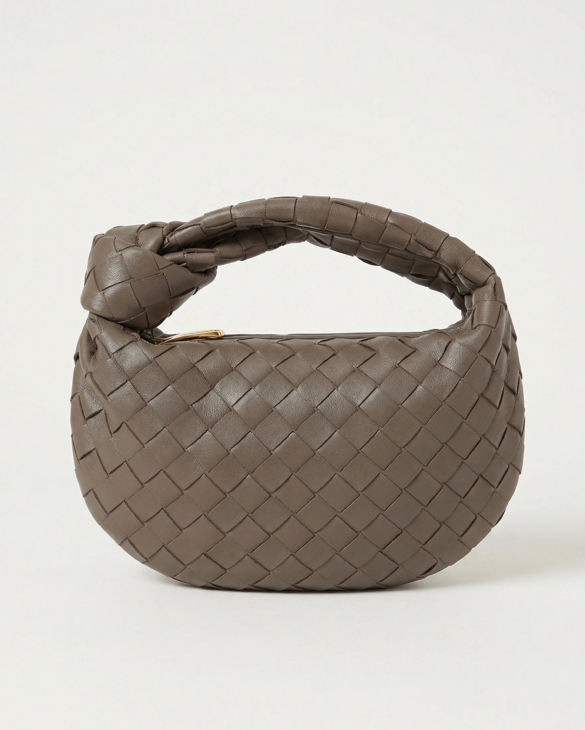 Bottega Veneta Mini Woven Leather Knotted Hobo Bag BOTTEGA VENETA premium 1:1 craftmanship super master edition Bottega Veneta Mini Woven Leather Knotted Hobo Bag